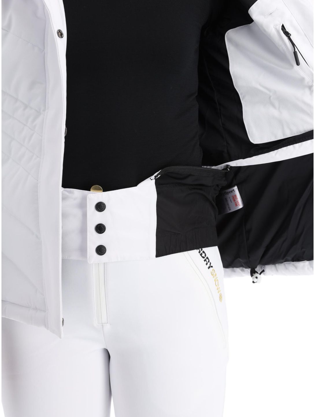 Superdry, Ski Luxe Puffer chaqueta de esquí mujeres White blanco 