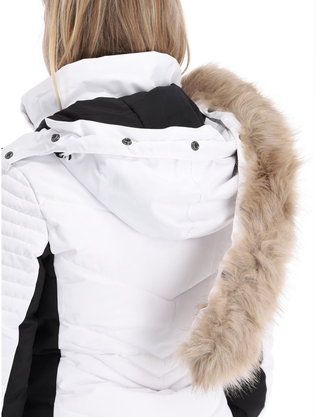 Superdry, Ski Luxe Puffer chaqueta de esquí mujeres White blanco 