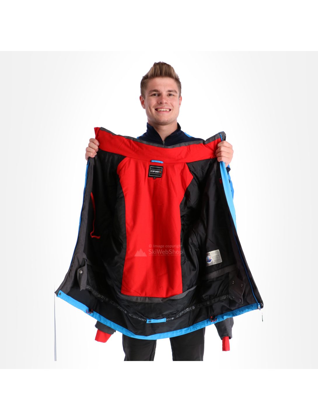 Icepeak, Ken, chaqueta de esquí, hombres, turquoise azul