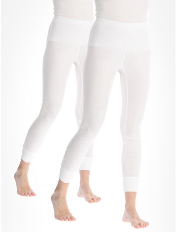 Avento, Thermal Pants 2-pack pantalón termoactivo 2-pack mujeres White blanco