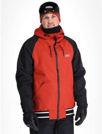 ColourWear, M League 2.0 chaqueta de esquí hombres Rust Red negro, rojo