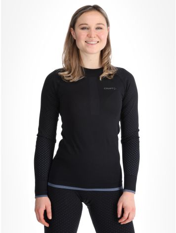 Craft, Adv Warm Intensity LS camisa termoactiva mujeres Black negro