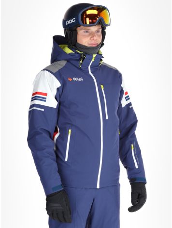 Deluni, Challenger 4 chaqueta de esquí hombres Blue azul