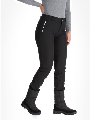 Luhta, Erottaja pantalones de esquí softshell mujeres Black negro
