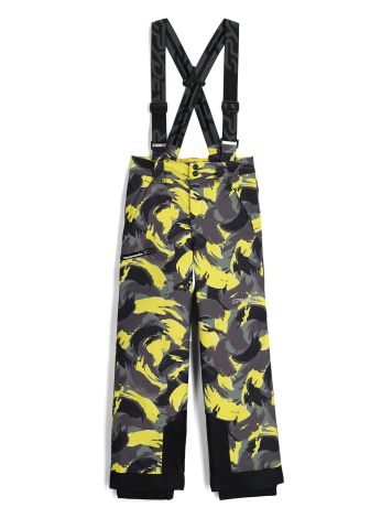 Spyder, Propulsion pantalones de esquí niños Camouflage Acid Yellow amarillo