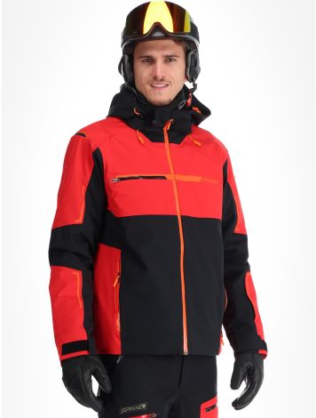 Spyder, Titan chaqueta de esquí hombres Black-Escape negro, rojo